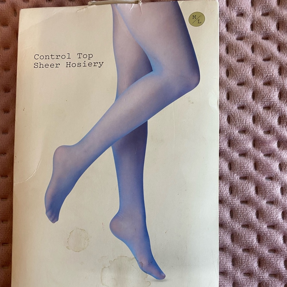 Blue sheer tights